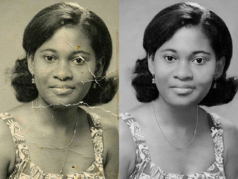 digital photo restoration old picture